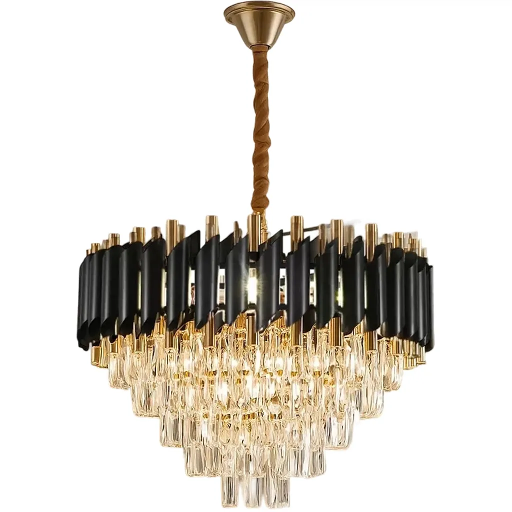 Alessandro Design VERSAILLES candelabru 8xE14 negru-auriu
