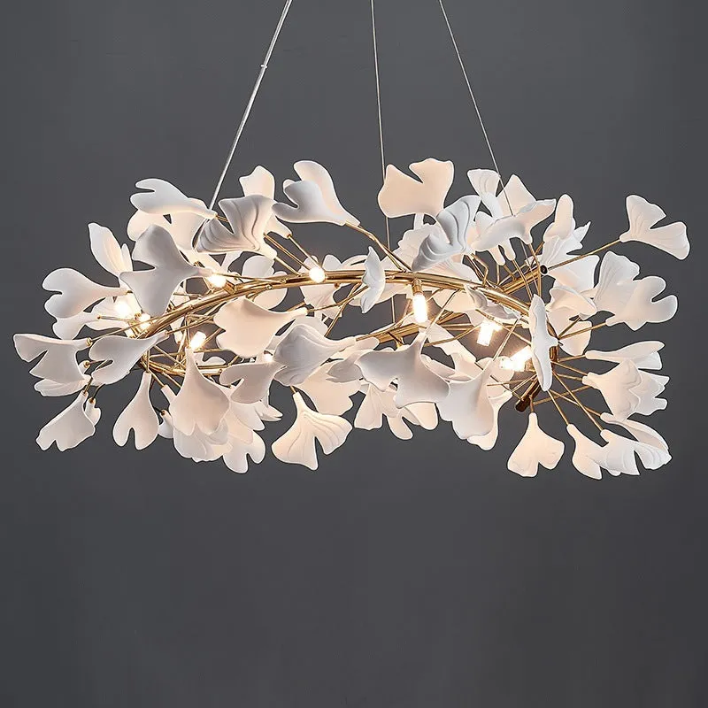 Alessandro Design Alpha 8xG9 candelabru cristal auriu frunze