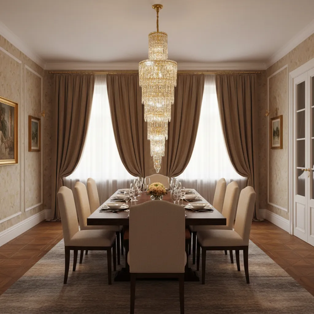 Alessandro Design FALL Magno Candelabru Cristal 27xE14 60cm Auriu