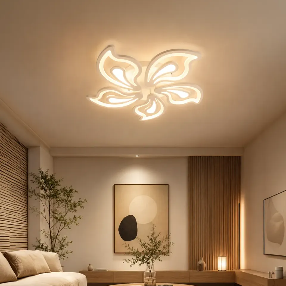 Alessandro Design Gloriosa lustra LED alba 95W 5 petale