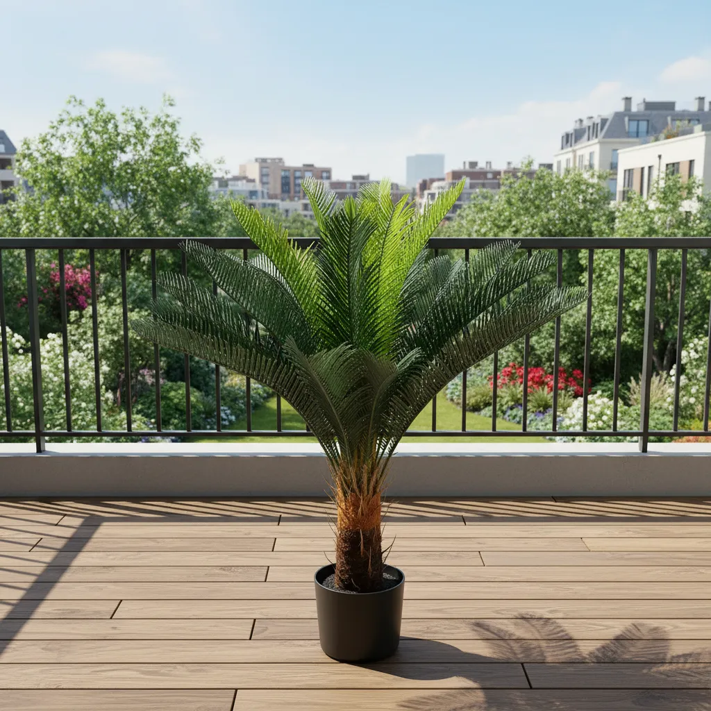 Alessandro Design palmier artificial verde 95cm cu ghiveci 18 frunze