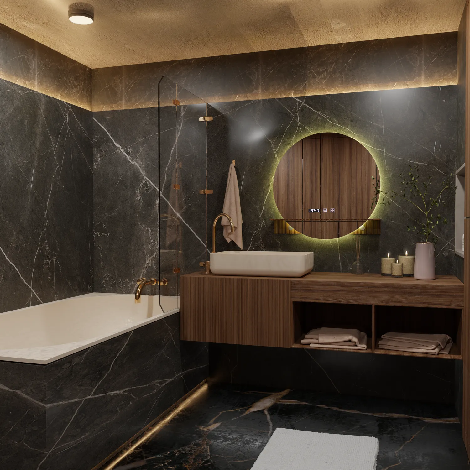 Alessandro Design Alfred oglindă LED baie 60x60 touch