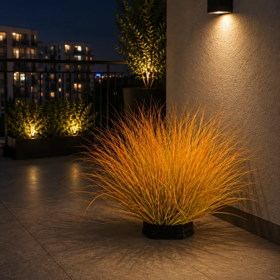 Alessandro Design Onion Grass planta artificiala 38cm galben