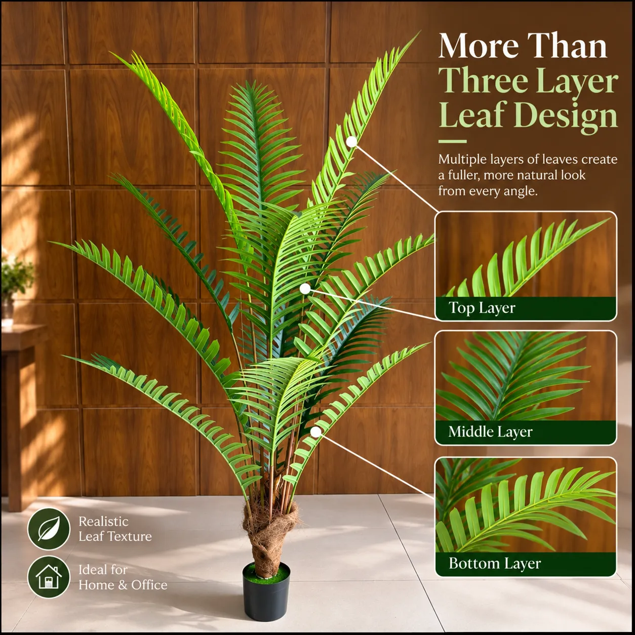 Alessandro Design palmier artificial Royal 220 cm verde cu ghiveci