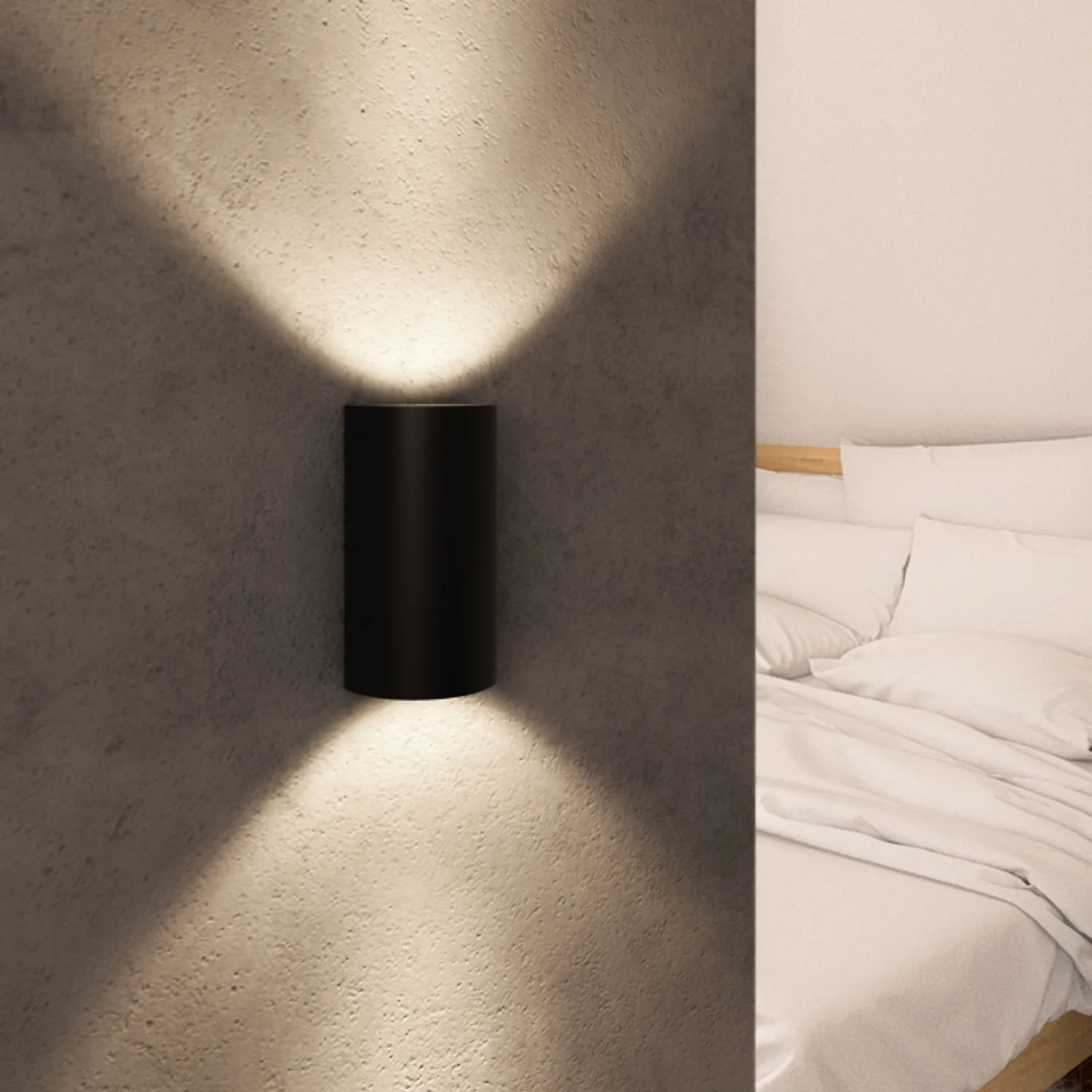 Rendl Light Studio Daffy aplică LED neagră Up-Down exterior