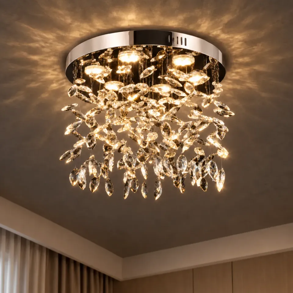 Alessandro Design LLC210/400CH candelabru LED 22W cristal rotund