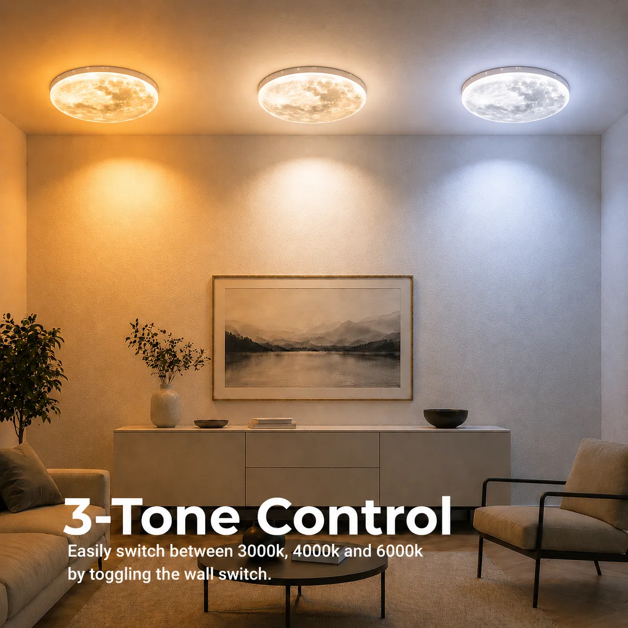 Alessandro Design Marte 41W lustra LED 30cm gri 3 culori