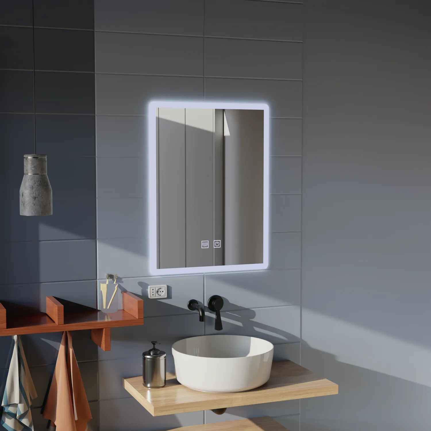 Alessandro Design Venera Touch oglindă LED 60x80 cm antiaburire