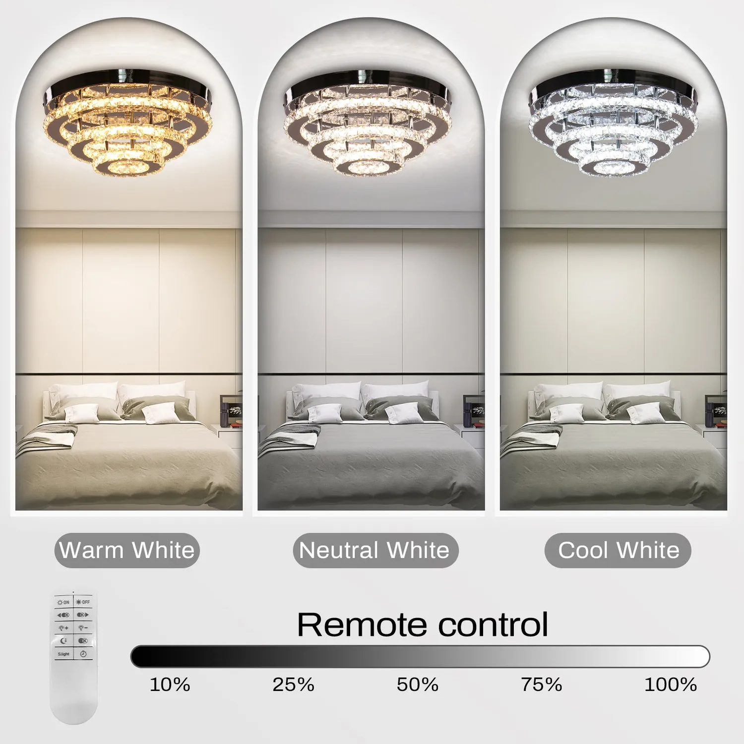Alessandro Design LLC151/500CH 64W lustra LED crom 3 elemente