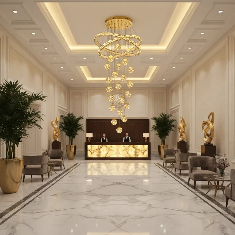 Alessandro Design DUARA Supremo Candelabru Cristal 90x300cm Auriu