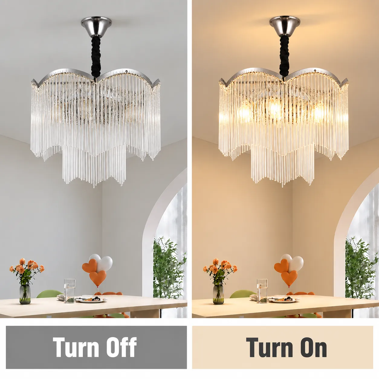 Alessandro Mekelle Elegance candelabru cristal crom 8xE14