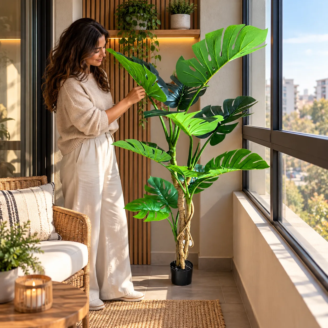 Alessandro Design Monstera Deliciosa 160cm plantă artificială 11 frunze