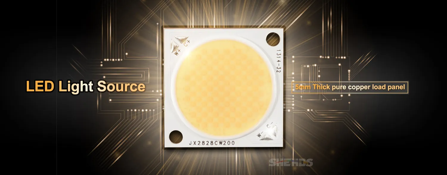 Shehds Coralpar IP65 300W par LED alb cald-rece
