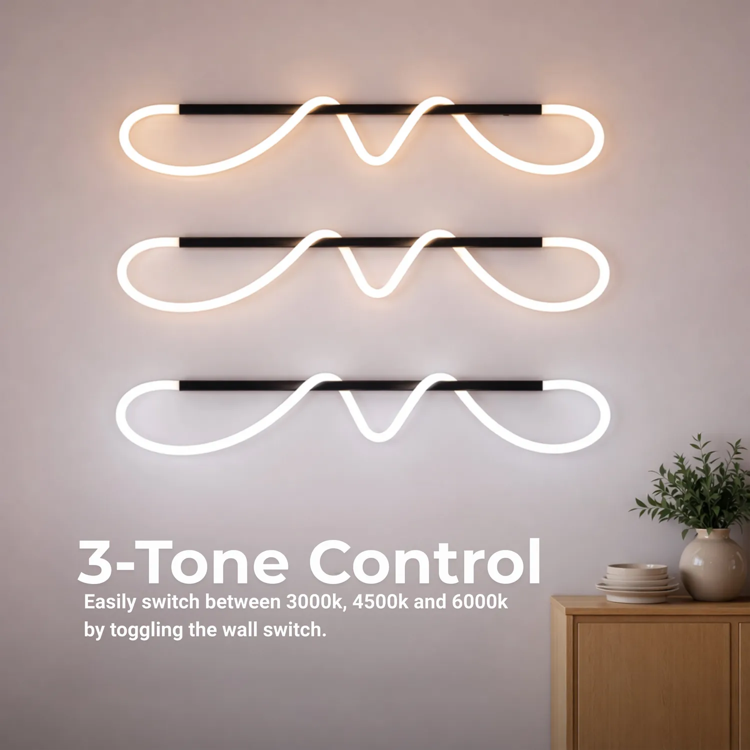 Alessandro Design DIVINO lustra LED 24W neagra silicon flexibil
