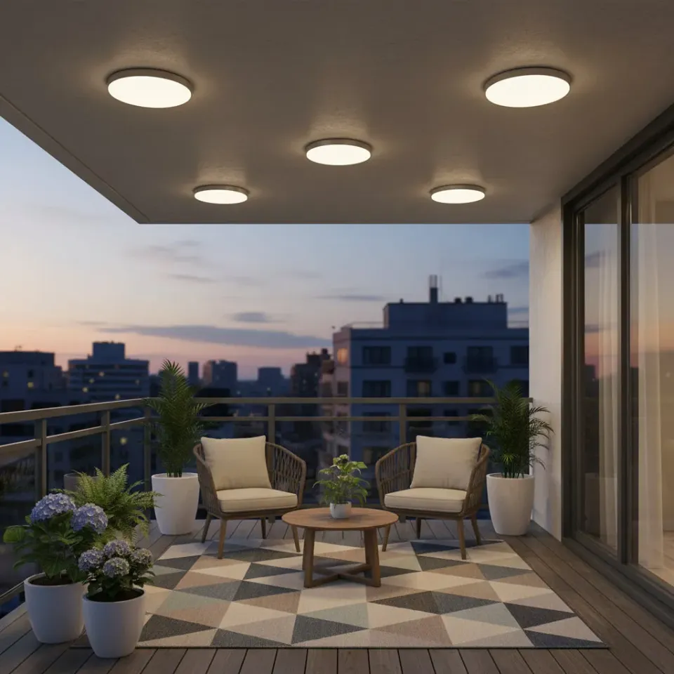 Plafonierea LED Alessandro Design SOLIS 27cm 20W rece alba