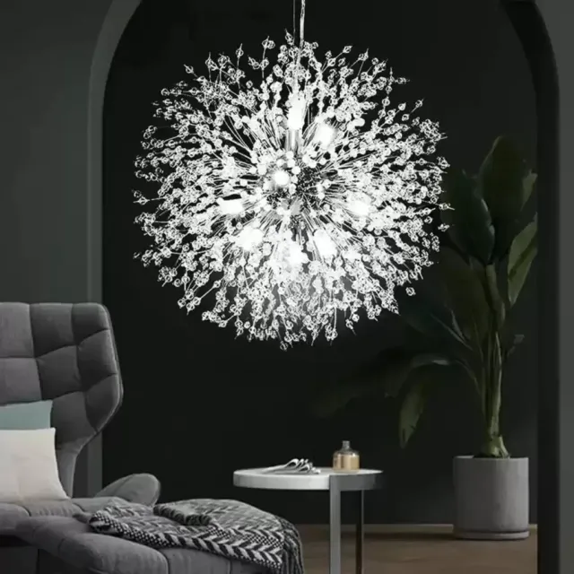 Alessandro Design Ricky pendul cristale argintiu 12xG9 50cm