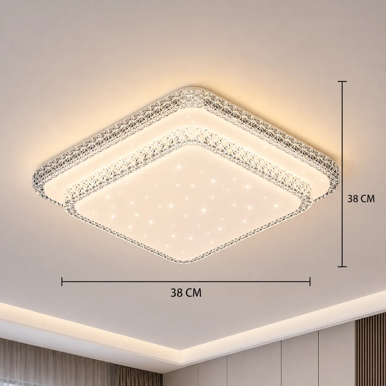Lustra LED Alessandro Design Qikiqtaaluk 40W alba 33x33cm