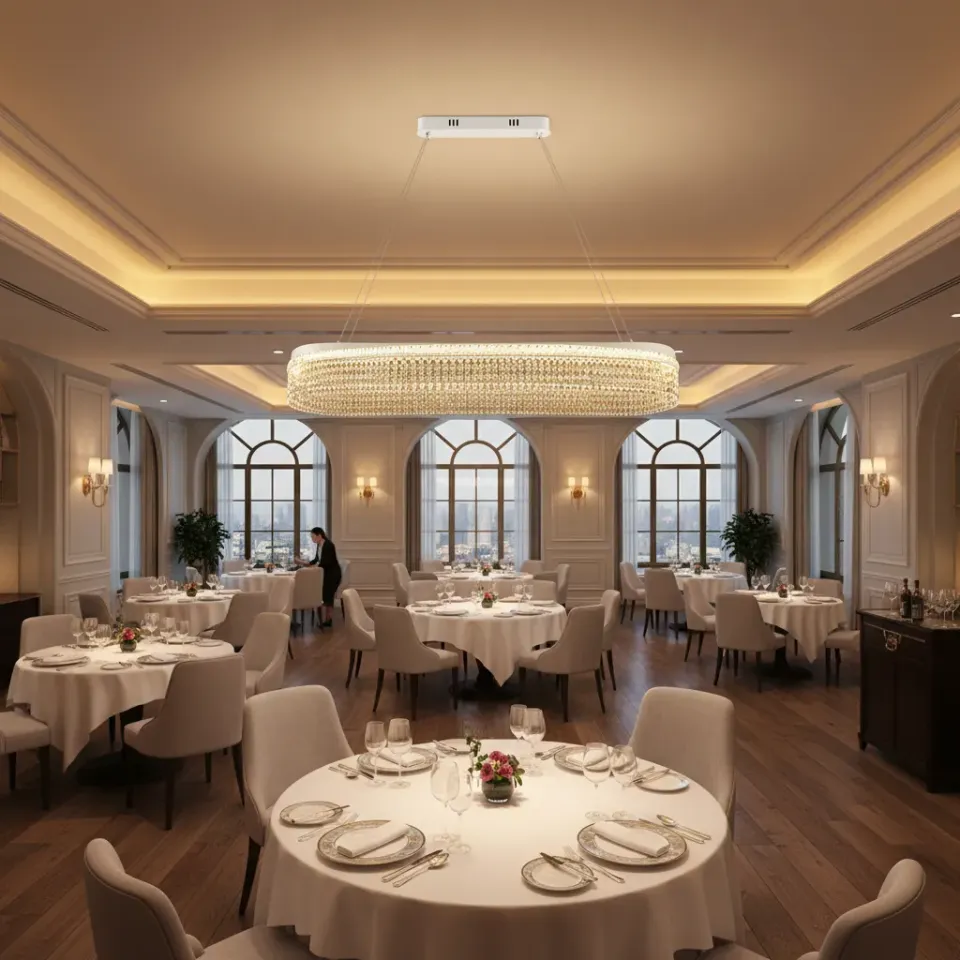 Alessandro Design Volna Supremo candelabru LED 162W alb 100cm