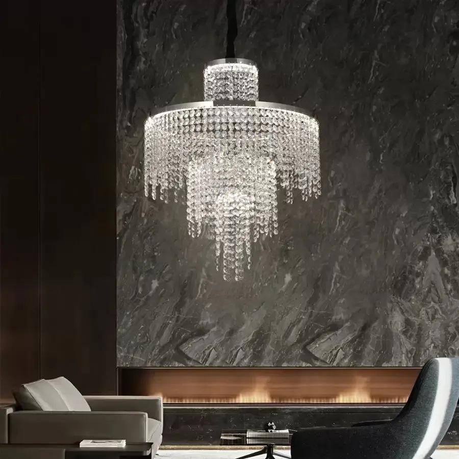 Alessandro Design Oscar candelabru LED argintiu 59W dimabil