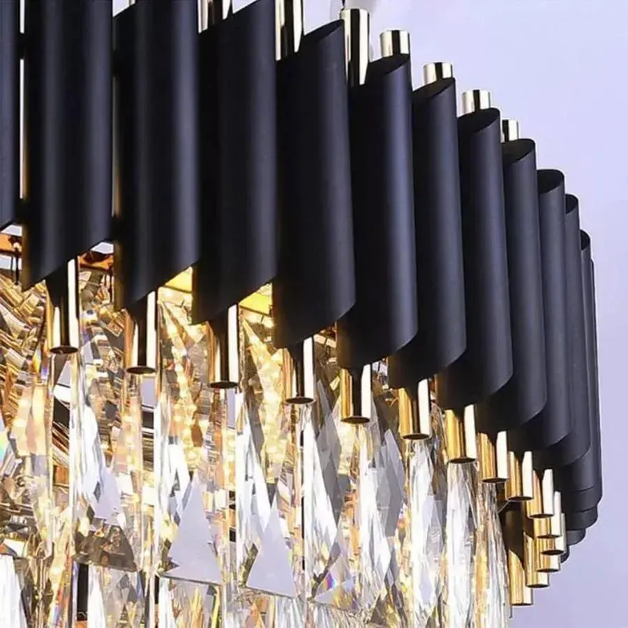 Alessandro Design Rubert candelabru 9xE14 auriu cu cristale
