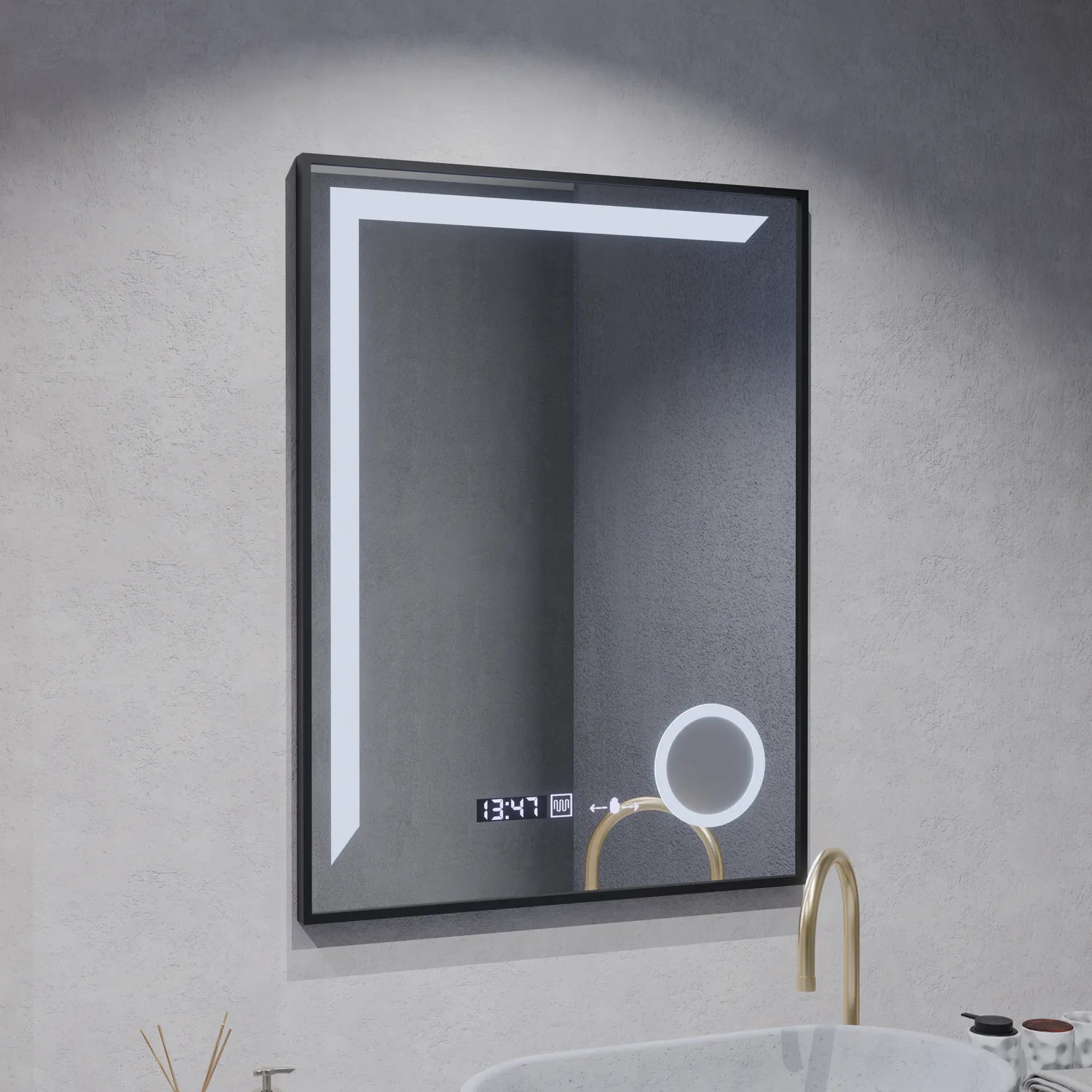 Alessandro Design Francesca 60x80 oglinda LED baie dezaburire