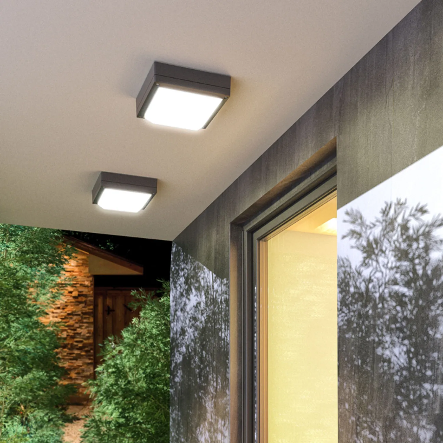 Rendl Delta 215 aplica exterior antracit E27