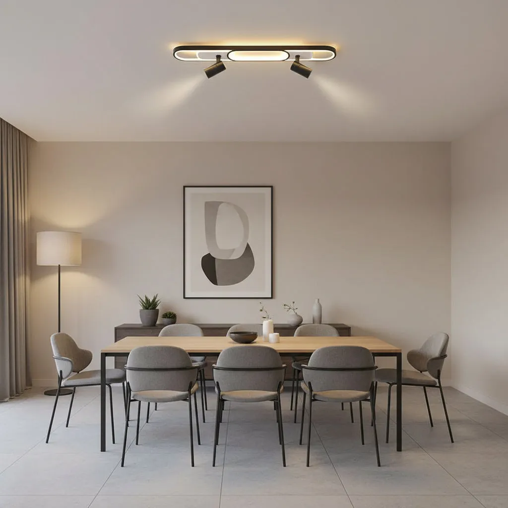 Alessandro Design Fisso Camilla lustra LED 69W neagra