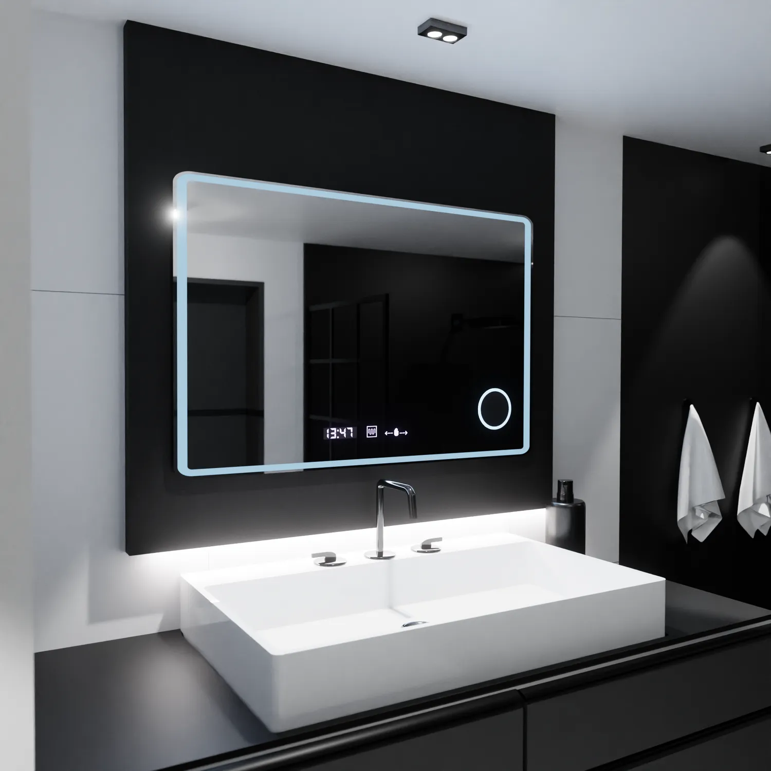 Alessandro Design Aura Riflesso Puro MotionGlow Marcello oglinda LED 100x60