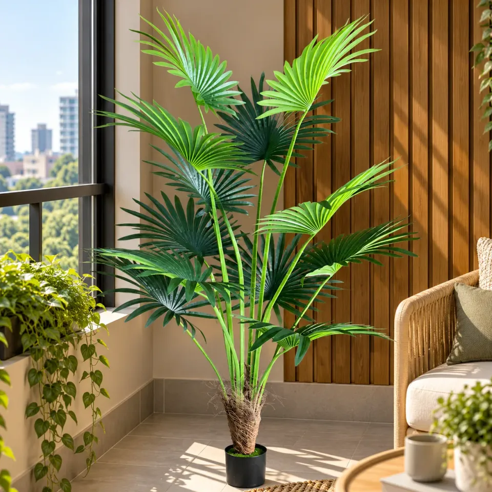 Alessandro Design Livistona Palmier Plantă Artificială 180cm Verde