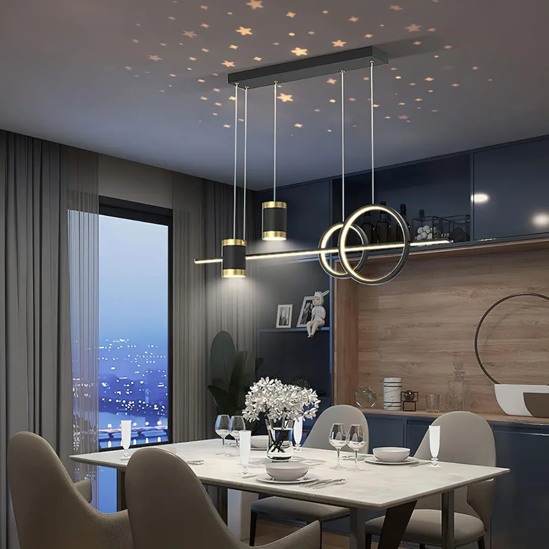 Alessandro Design Paulina lustra LED suspendata neagra 60W dimabila