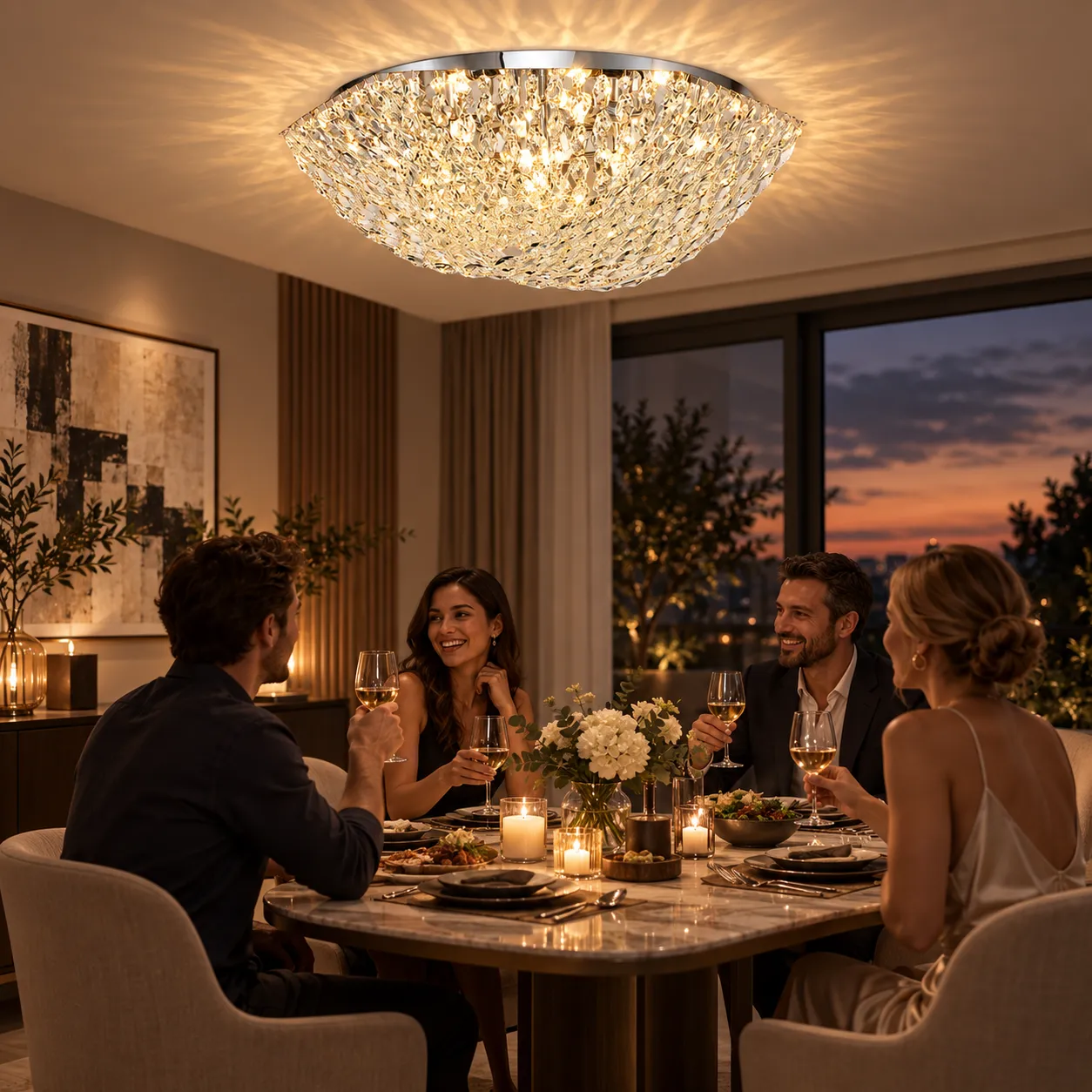 Alessandro Design Qeqertarsuaq lustra cristal 12xE14 80cm