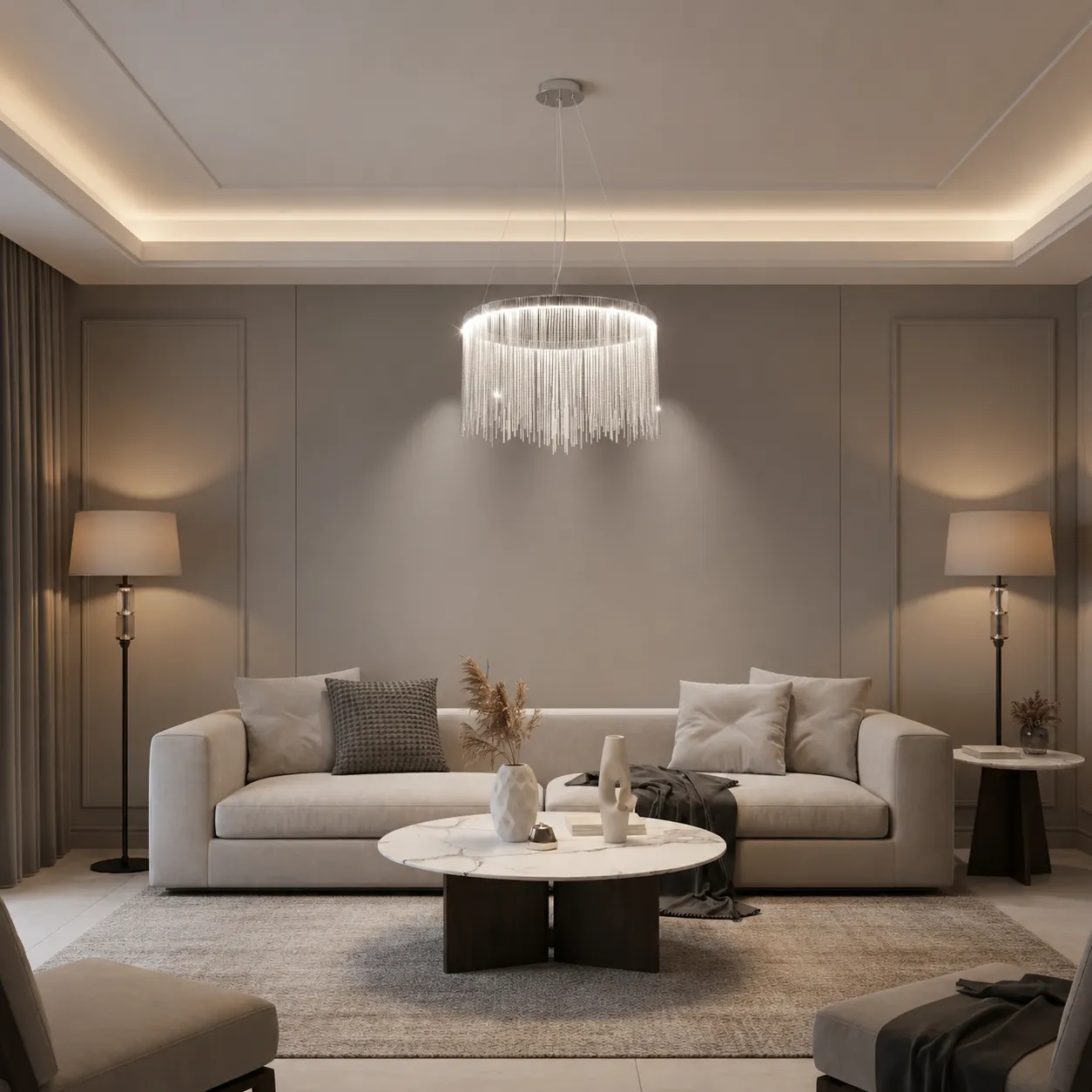 Alessandro Design Illumina Magnus lustra LED suspendata 38W argintie