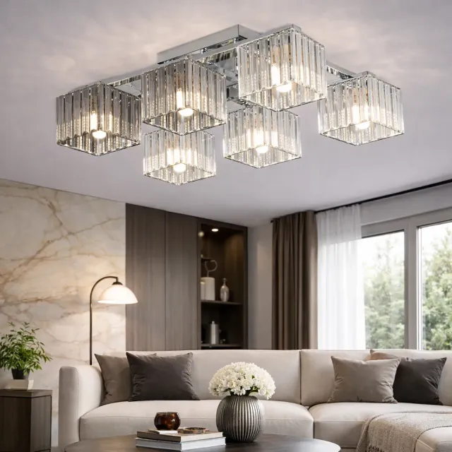 Alessandro Design Georgian LC115/6 lustra crom 6xE27 industrial