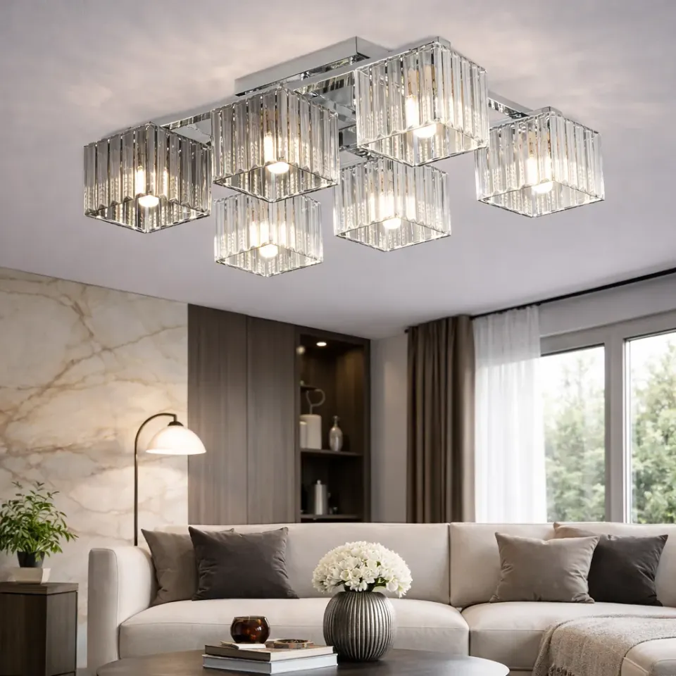 Alessandro Design Georgian LC115/6 lustra crom 6xE27 industrial
