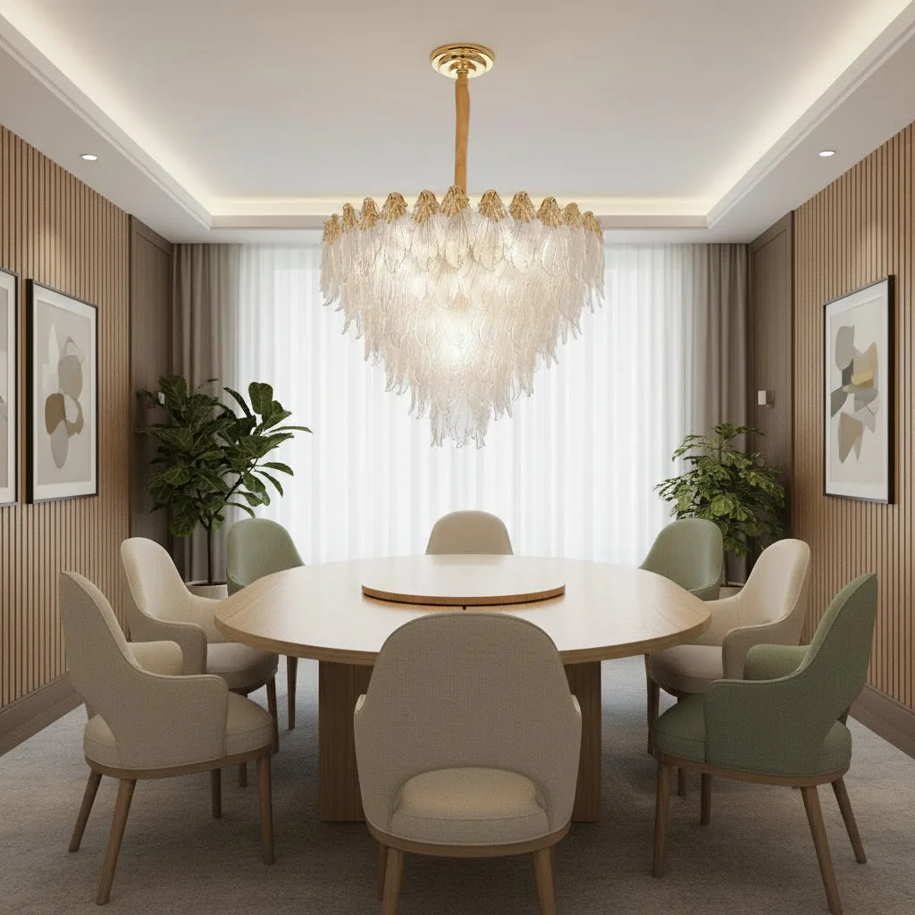 Alessandro Design Murano Magno candelabru cristal 12xE14 auriu 60cm