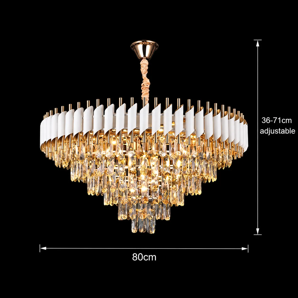 Alessandro Versailles Supremo candelabru cristal 12xE14 80cm