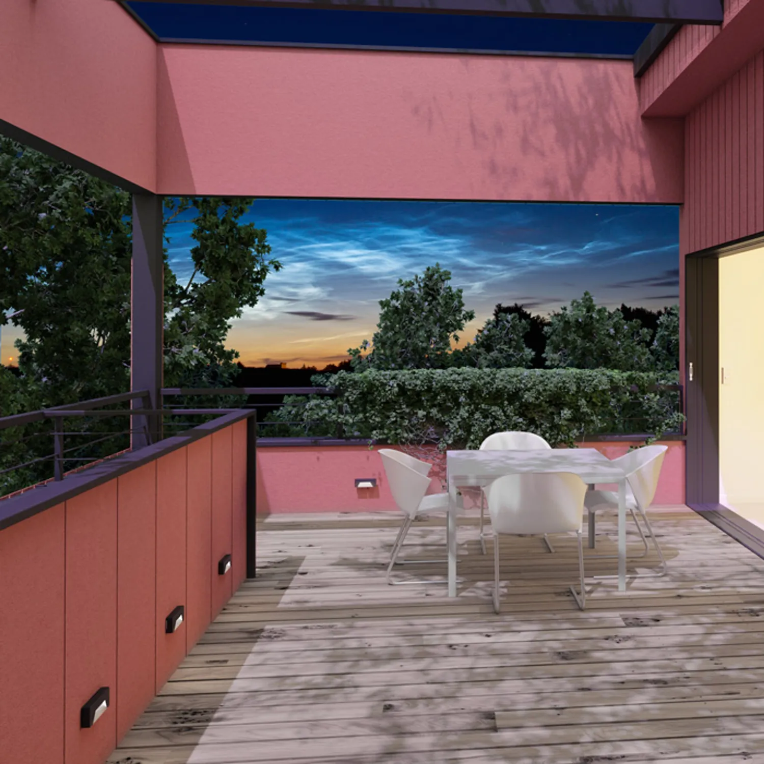 rendl light studio RENO SQ Indirect aplica exterior LED antracit