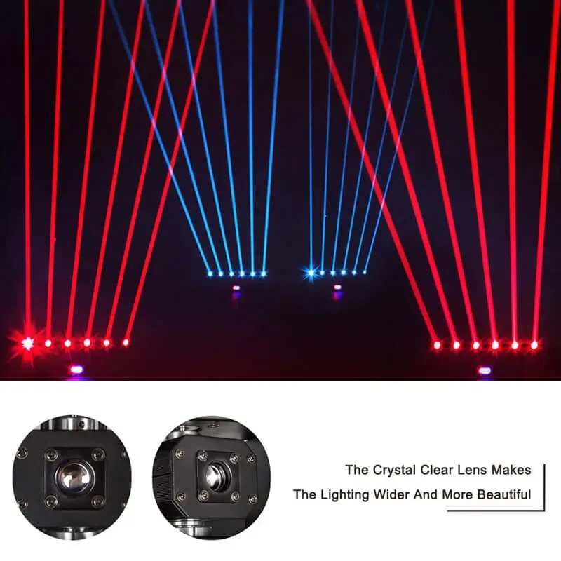 Shehds 3000mW RGB 3in1 laser scena 6 capete full color