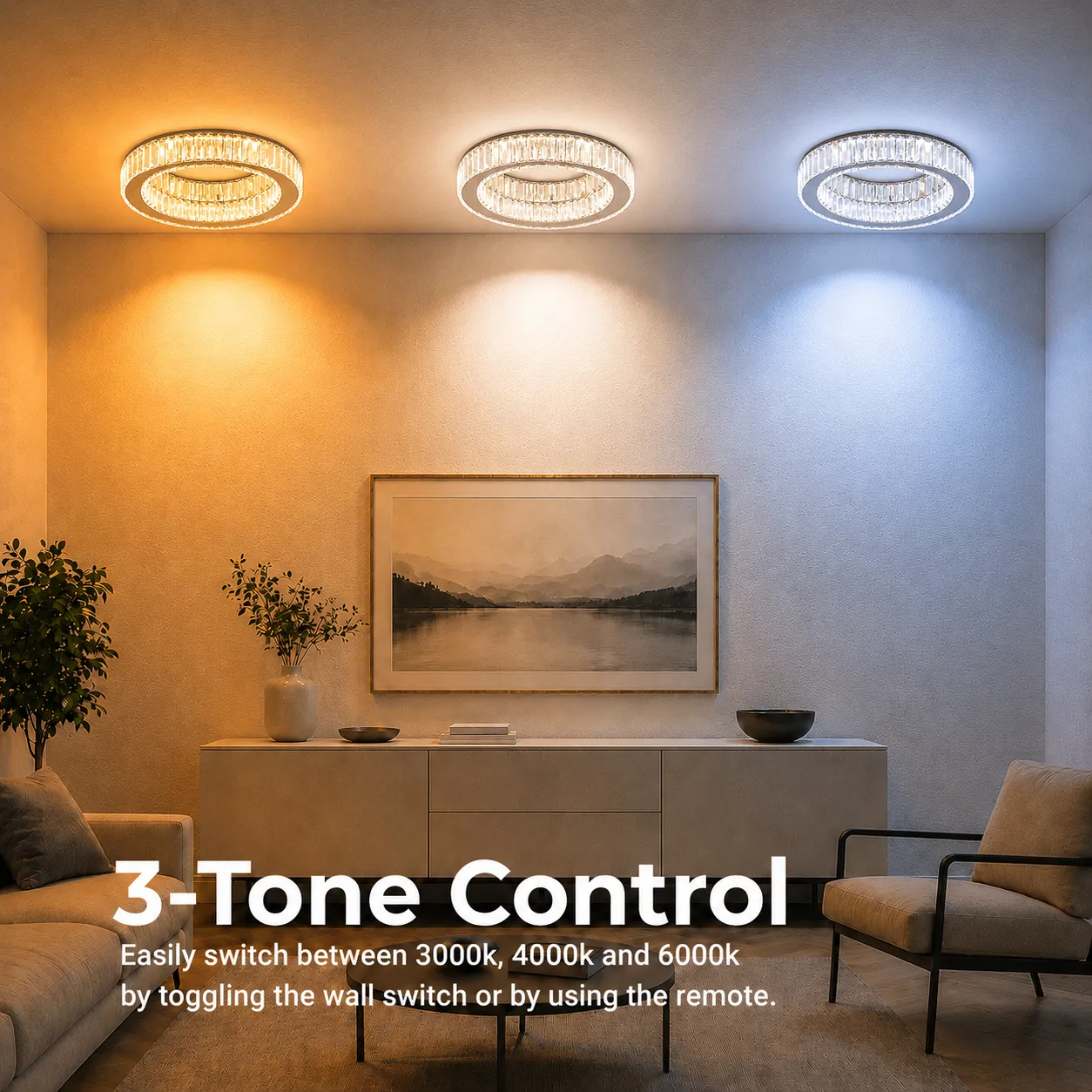 Alessandro Design Vertus 18W lustra LED rotunda crom 29cm dimabila