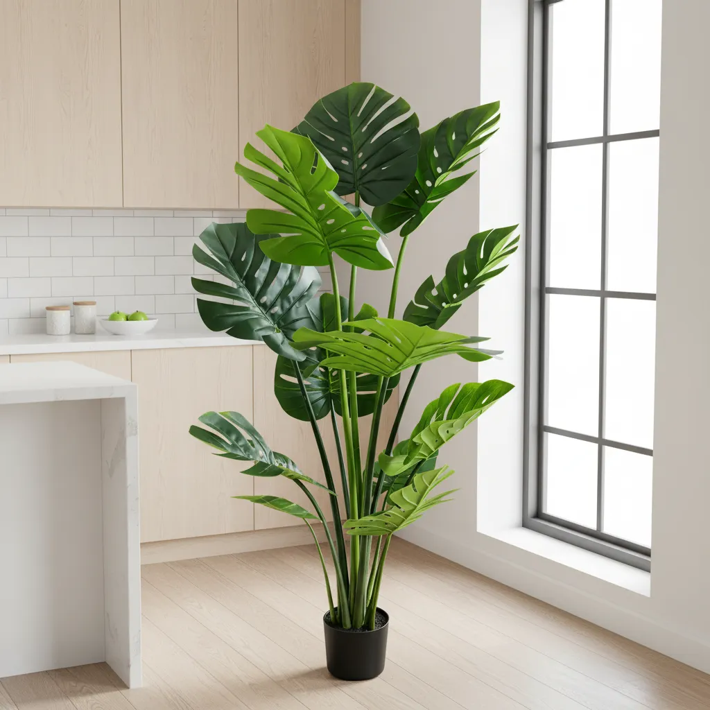 Alessandro Design Monstera Deliciosa planta artificiala verde 160cm