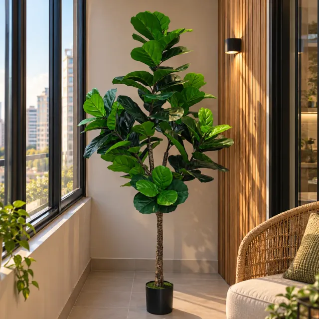 Alessandro Design Ficus planta artificiala 180cm verde cu ghiveci