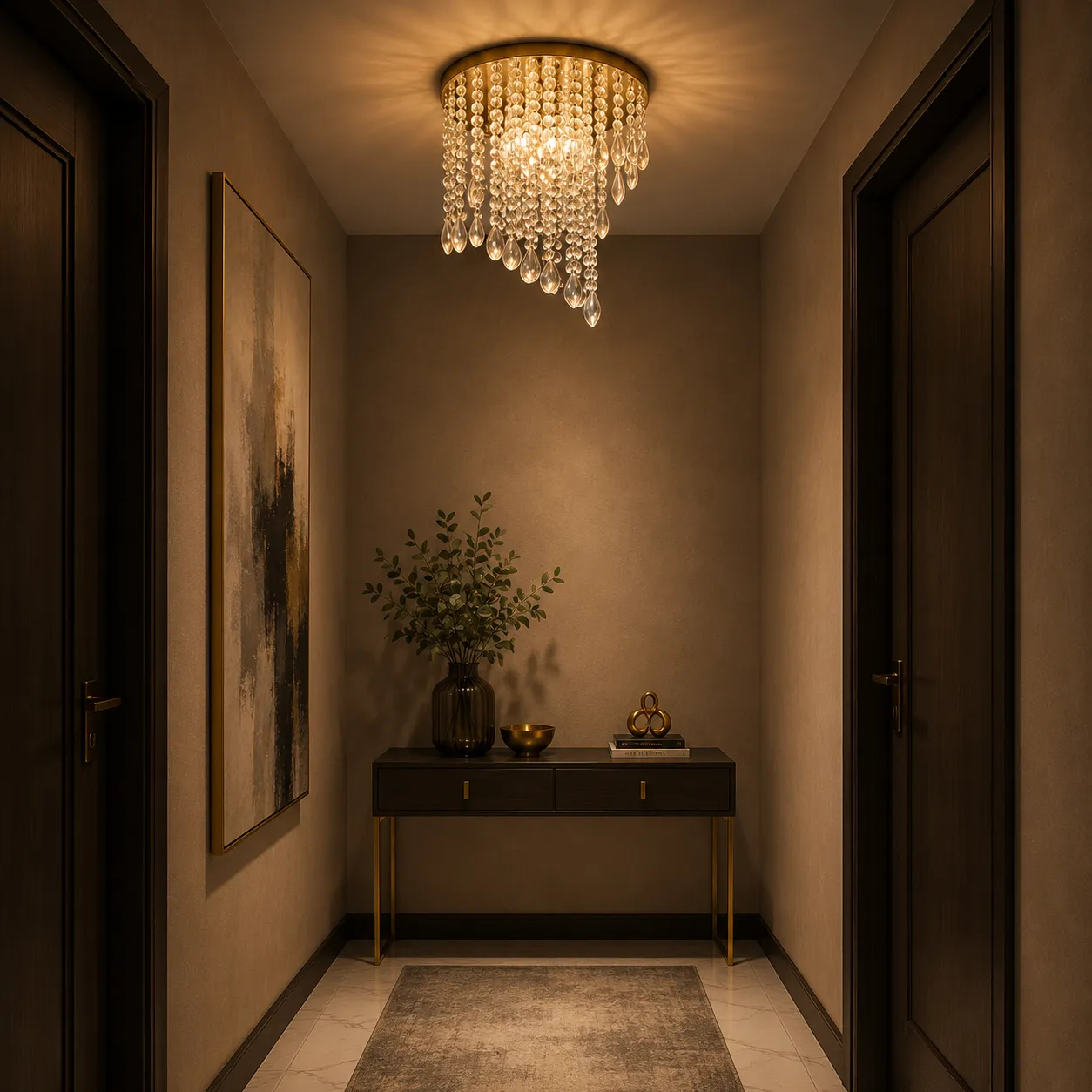 Alessandro Design Linderhof Petito lustra cristal 2xE14 aurie