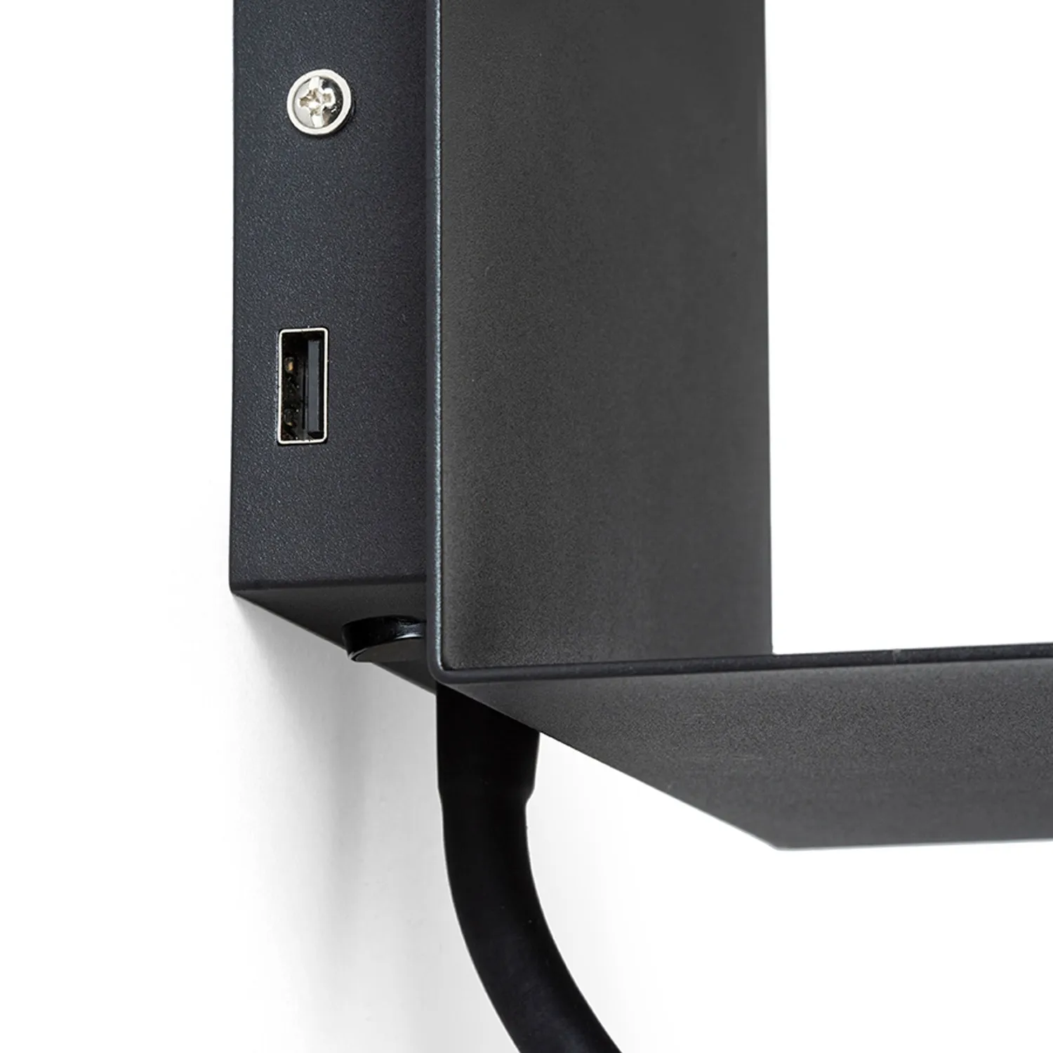 Rendl Light Studio Rostam aplică perete neagră cu USB citit