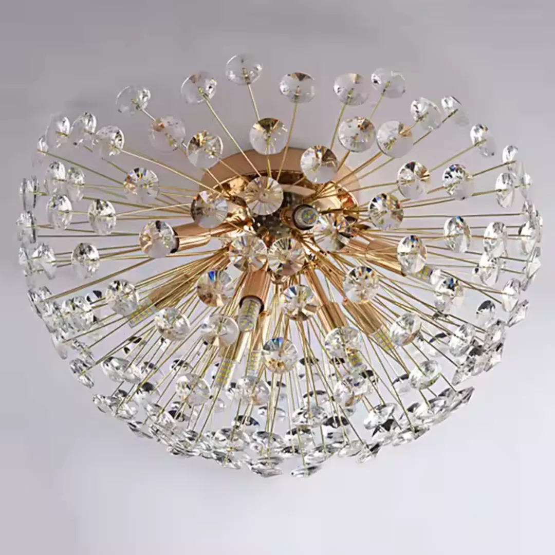 Alessandro Design Khujand candelabru cristal auriu 4xG9 35cm