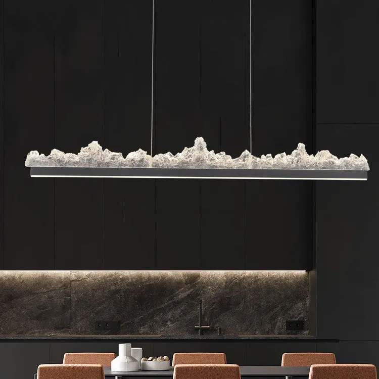Alessandro Design Nivalis lustra LED 120cm aurie 27W