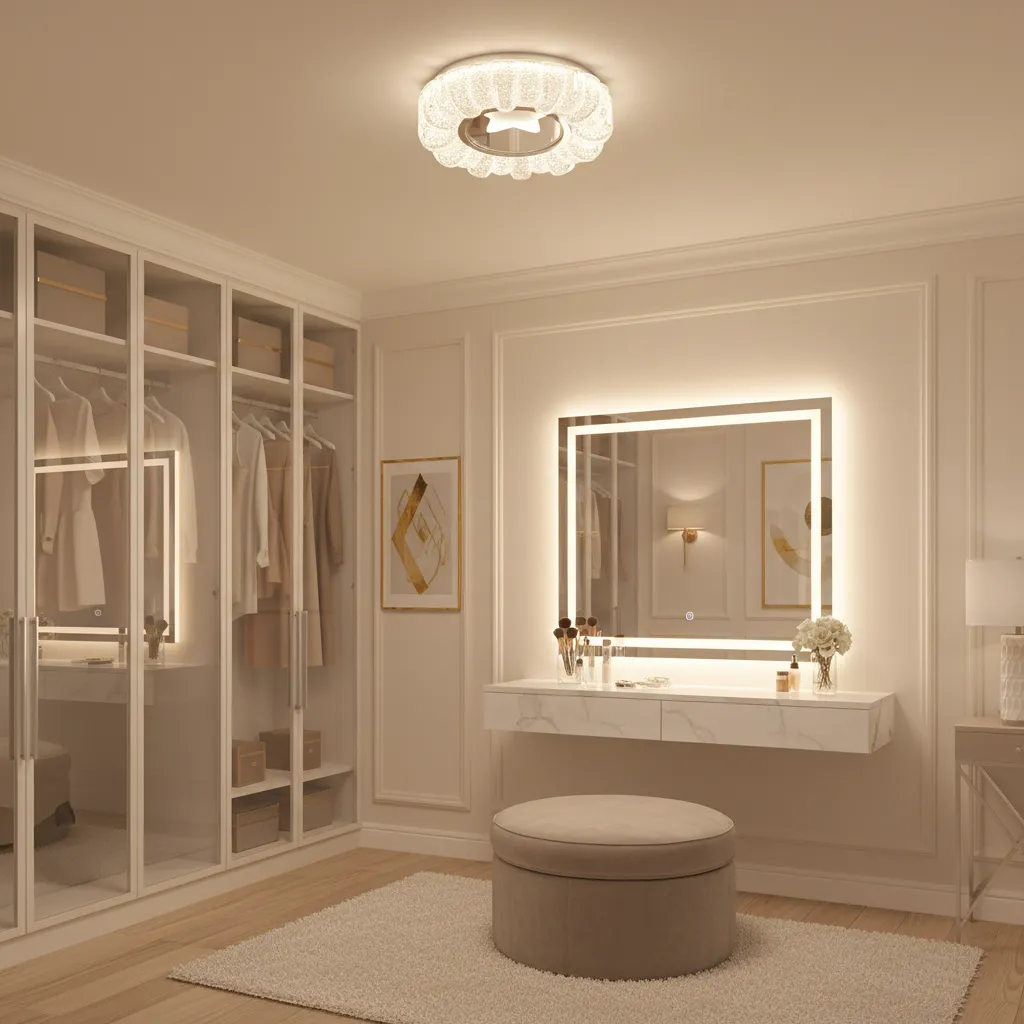 Lustra LED Alessandro Design Starr Petito 21W alba 19cm rotunda