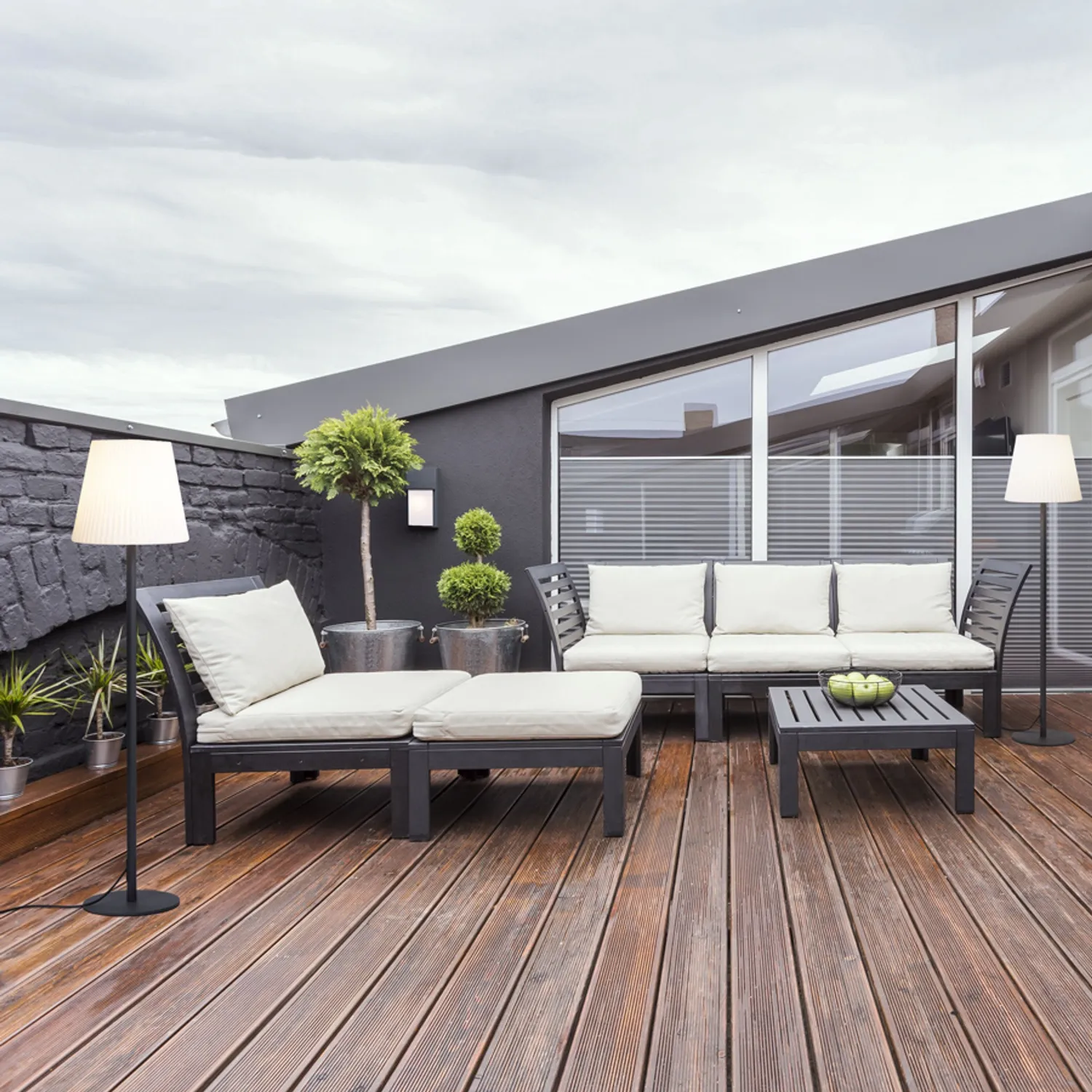 Rendl Chicago aplica exterior antracit E27