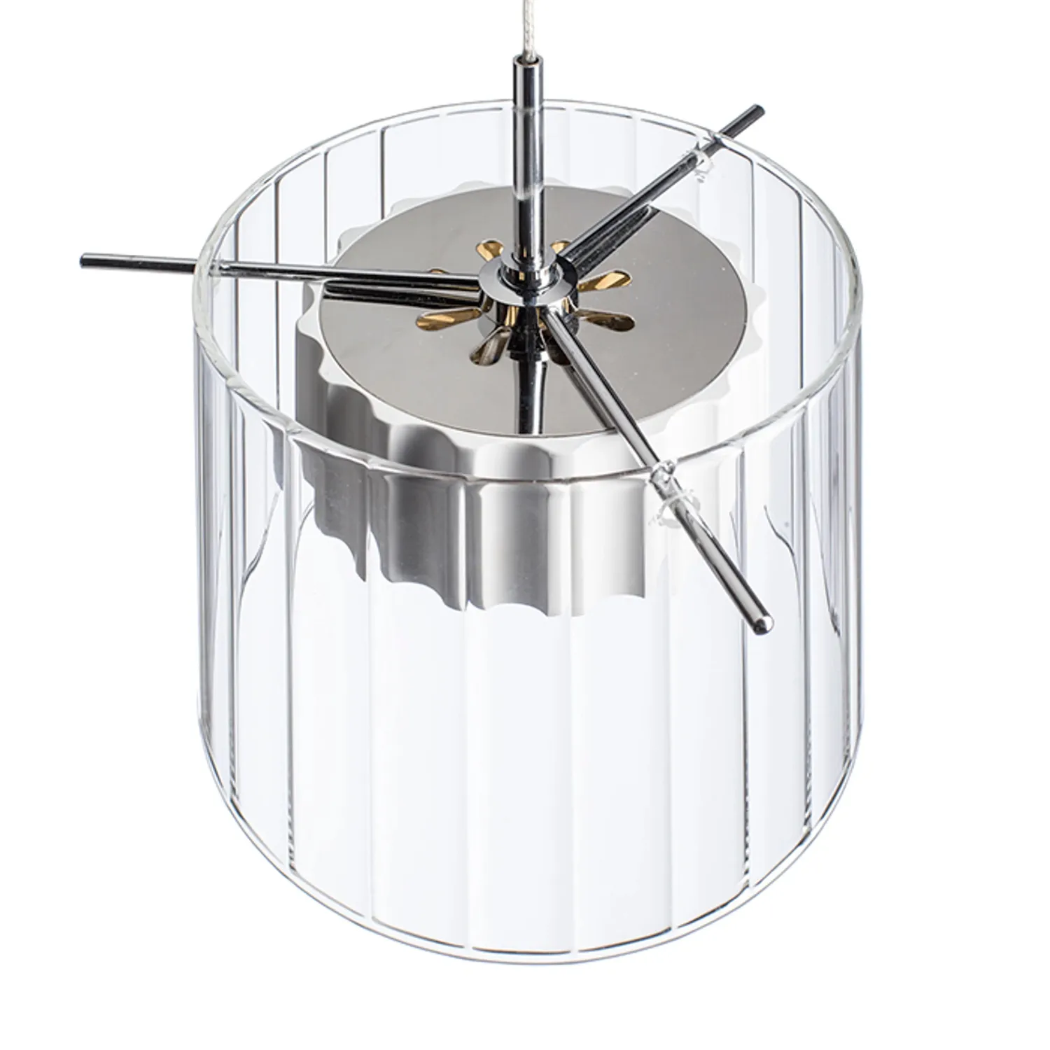 Rendl Light Studio Estra I pendul LED sticlă transparentă