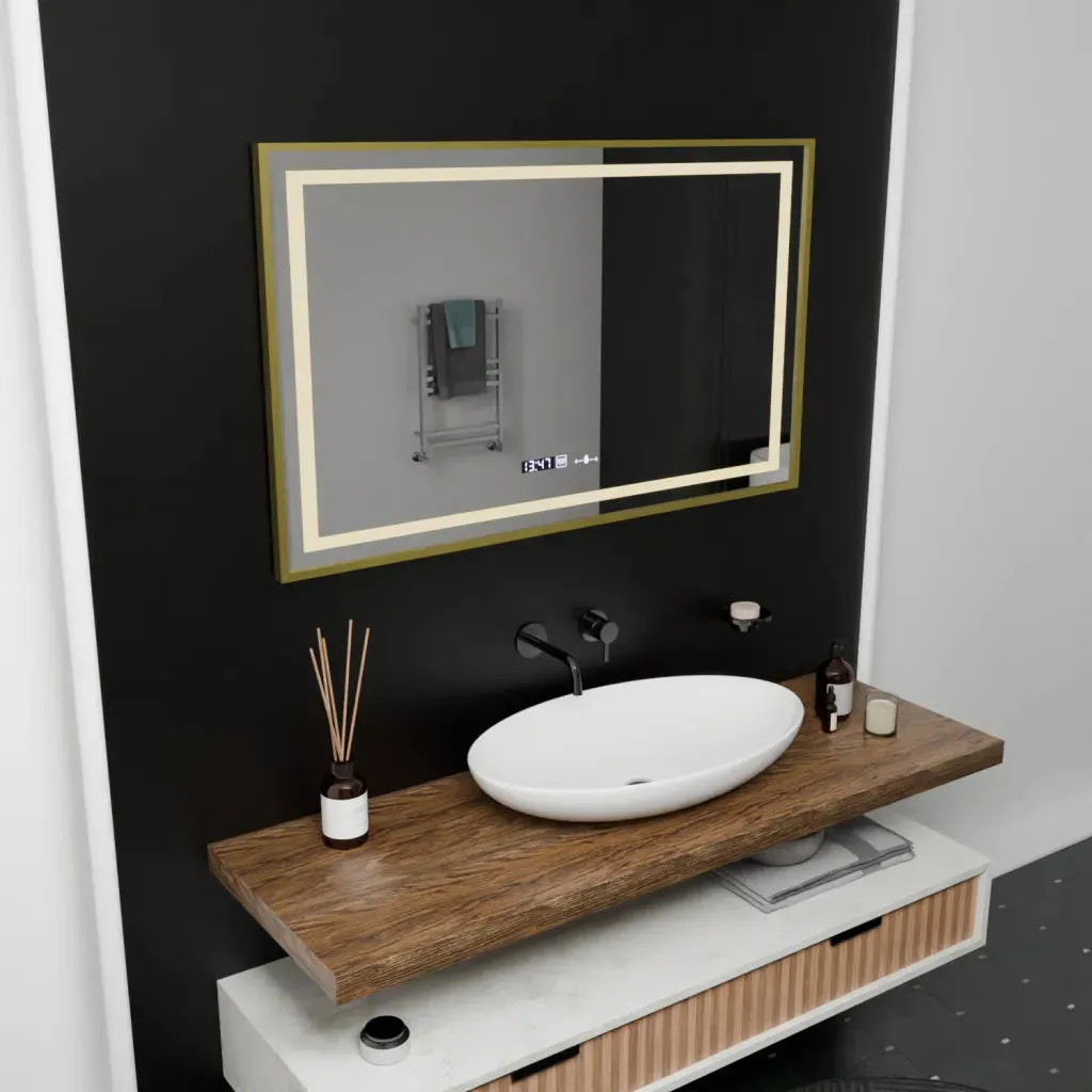 Alessandro Design Marcello oglinda LED 100x80cm aurie