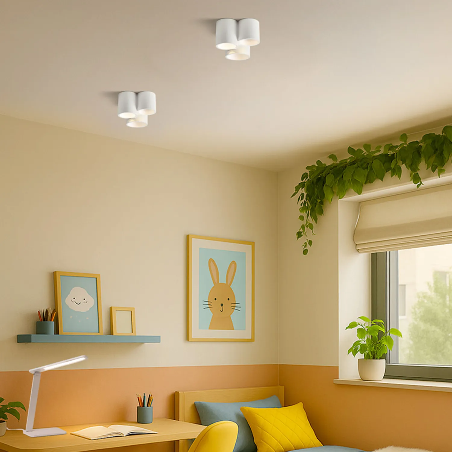 Rendl Light Studio Gina III plafonieră gips vopsibilă GU10